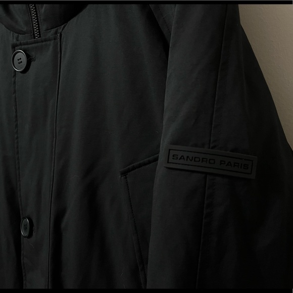 sandro paris Men’s Parka with Hood - Picture 9 of 11
